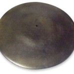 Base in ghisa di colore marrone e finitura foglia oro