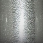 Clear crystal with silver leaf